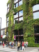 Green facade at the Pershing Hotel, Paris